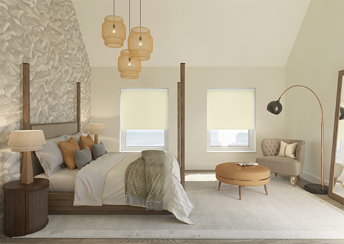 Lycia (FR Blackout), Soft Ivory - Twist&Fit Roller Blind - Image 8